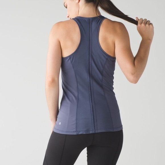Lululemon- Charcoal Sculpt it Singlet Active Wear Work Out Tank Top - Picture 1 of 9
